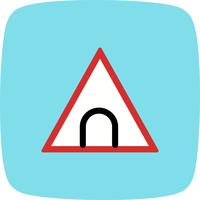 Vektor-Tunnel-Straßenschild-Symbol vektor