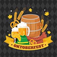 banner av oktoberfest firande vektor