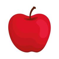 äpple färsk frukt vektor