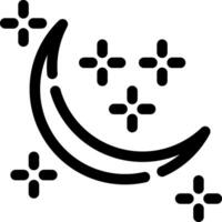 Neu Mond kreativ Symbol Design vektor