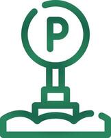 Parkschild kreatives Icon-Design vektor