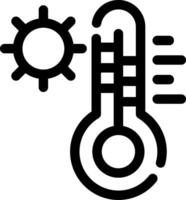 kreatives Icon-Design bei heißen Temperaturen vektor