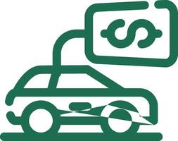 Kaufen ein Auto kreativ Symbol Design vektor