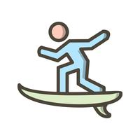 Surf Icon-Vektor-Illustration vektor