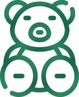 Teddy Bär kreativ Symbol Design vektor