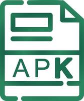 apk kreativ ikon design vektor