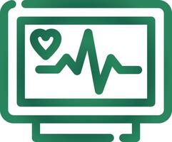 EKG-Monitor kreatives Icon-Design vektor