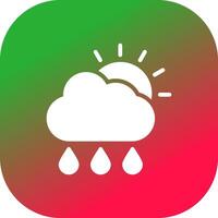 regn kreativ ikon design vektor