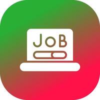 kreatives Icon-Design für die Jobsuche vektor