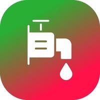 Wasserhahn kreatives Icon-Design vektor