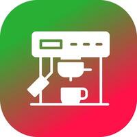 Kaffeemaschine kreatives Icon-Design vektor
