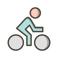 Radfahrer-Ikonen-Vektor-Illustration vektor