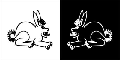 illustration vektor grafik av kanin ikon