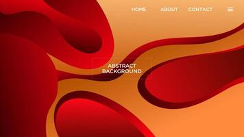 abstrakt röd orange bakgrund elegant lutning form slät flytande Färg design vektor mall Bra för modern hemsida, tapet, omslag design
