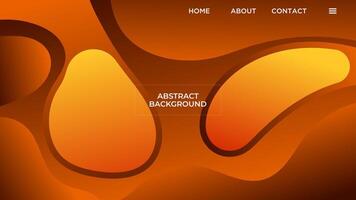 abstrakt Orange Hintergrund elegant Gradient gestalten glatt Flüssigkeit Farbe Design Vektor Vorlage gut zum modern Webseite, Hintergrund, Startseite Design