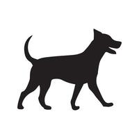 Gehen Hund Symbol Vektor Silhouette isoliert Design