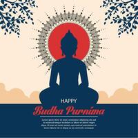 glücklich Budha Purnima Illustration vektor