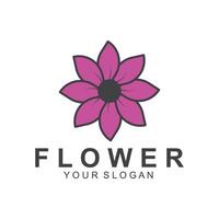 einfach Blume Logo Natur Logo abstrakt Design Vektor