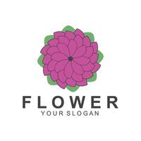 einfach Blume Logo Natur Logo abstrakt Design Vektor