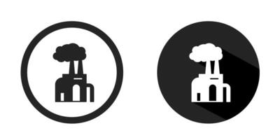 Fabrik Logos. Fabrik Symbol Vektor Design schwarz Farbe. Lager Vektor.