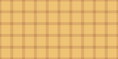 Jahrgang Muster Stoff Plaid, Golf nahtlos Textur Textil. Dekor Hintergrund Vektor Tartan prüfen im Orange und Bernstein Farben.