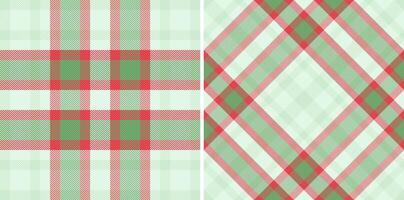 bakgrund textur vektor av tyg textil- tartan med en kolla upp sömlös pläd mönster.