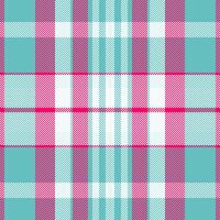 Tartan Plaid Muster von Textur Hintergrund prüfen mit ein nahtlos Stoff Vektor Textil.