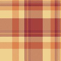 sömlös pläd kolla upp av tartan mönster textil- med en tyg bakgrund textur vektor. vektor