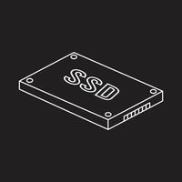 sSD ikon vektor