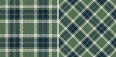 Hintergrund Stoff Plaid von prüfen Textil- nahtlos mit ein Muster Tartan Vektor Textur.