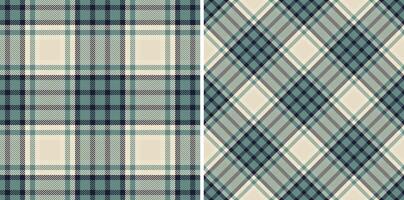 nahtlos Tartan Plaid von Hintergrund Vektor Textur mit ein Textil- prüfen Muster Stoff.