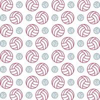 Volleyball Linie mächtig modisch Mehrfarbig wiederholen Muster Vektor Illustration Design