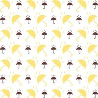 Regen Wetter charmant modisch farbig wiederholen Muster Vektor Illustration cool Design