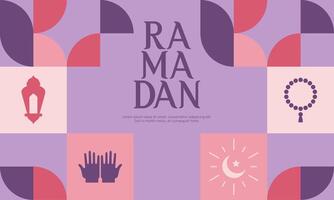 Ramadan karem. islamisch Gruß Karte Vorlage mit Ramadan zum Hintergrund Design vektor