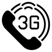 Telefonanruf-Glyphe-Symbol vektor