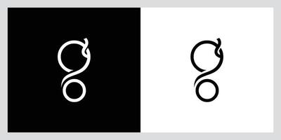 G Brief Initiale Logo Design Vektor Vorlage