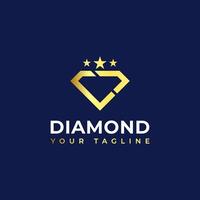 Diamant Ring Logo Konzept - - Diamant geformt Ring Schmuck Logo Transformation Design. vektor