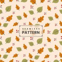 Herbst Blatt nahtlos Blumen- Muster Design . Vektor nahtlos Muster Design zum Textil- und Drucken