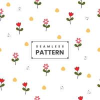 Blumen- nahtlos Muster Design zum Textil- und Drucken vektor