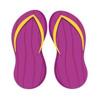 lila flip flops vektor