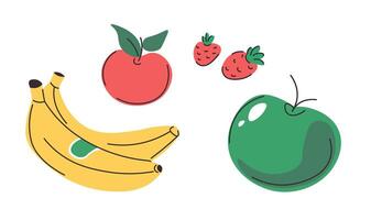 organisk och gott frukt för friska näring vektor