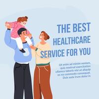 Beste medizinisch Dienstleistungen zum Du, Familie Ärzte vektor