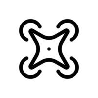 Drohne Symbol im modisch Gliederung Stil isoliert auf Weiß Hintergrund. Drohne Silhouette Symbol zum Ihre Webseite Design, Logo, Anwendung, ui. Vektor Illustration, Folge10.