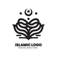 islamic logotyp design vektor