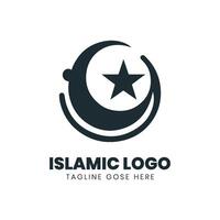 islamic logotyp design vektor