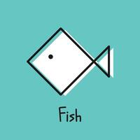 Fisch Symbol Vektor. Fisch Logo Design. vektor