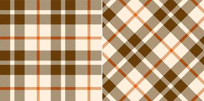 Vektor kariert Muster oder Plaid Muster . Schottenstoff, texturiert nahtlos Köper zum Flanell Hemden, Bettdecke Abdeckungen, andere Herbst Winter Textil- Mühlen. Vektor Format