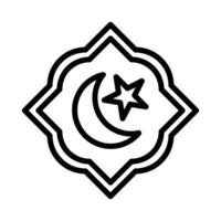 islam översikt ikon vektor
