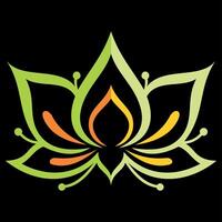 lotus blommig lorem ipsum element vektor logotyp