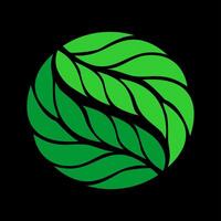 einfach Natur Blatt decoratif Symbol Vektor Logo